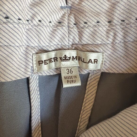 Peter Millar Pants Mens 36 Blue Five Pocket Casual Stretch Modern Fit Chino - Picture 6 of 8